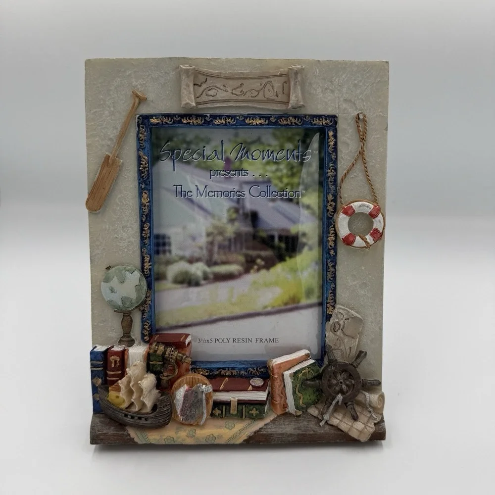 Special‎ Moments Memories Collection Nautical Picture Frame Boat Water 3.5